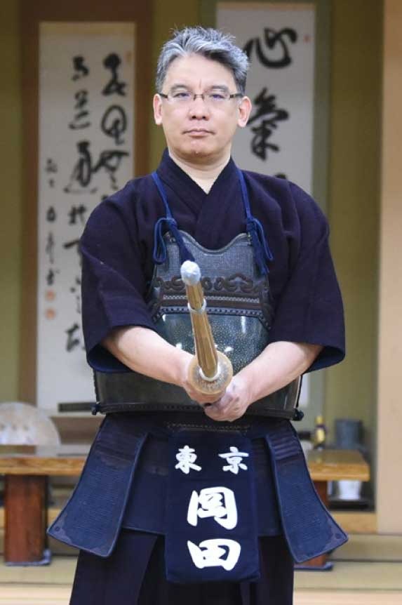 Kendo Instructor, 8th dan・Representative Director of Shodo-Gakuin Academy Morimasa Okada